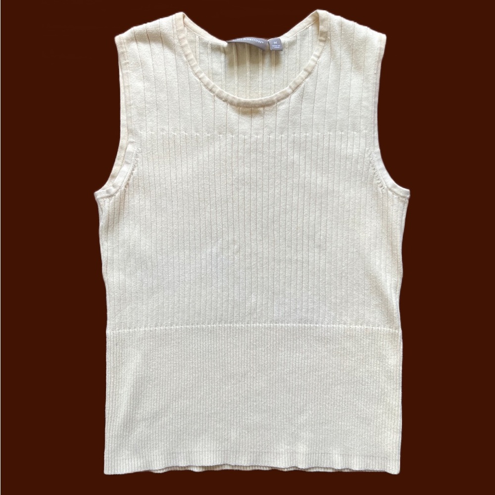 Pale Yellow Sweater Vest M